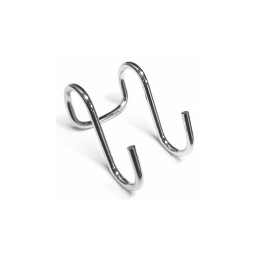 s образный крючок двойной. хром "magost" (06002) купить в https://rmkmasterium.ru/