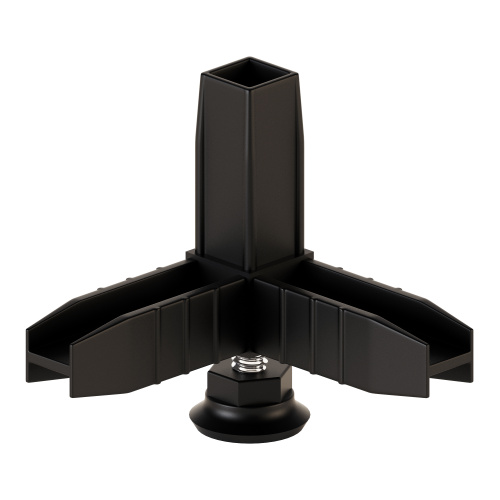 коннектор 3 с регулируемой опорой (черный) купить в https://rmkmasterium.ru/