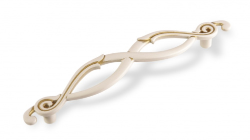 ручка скоба fs-188 128мм. золото прованс/1013 жемчужно белый матовый (т3) купить в https://rmkmasterium.ru/