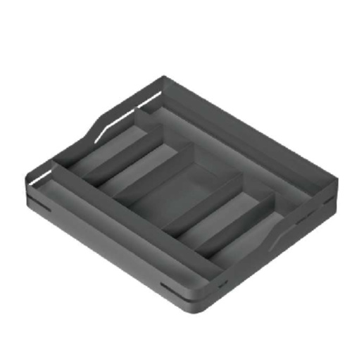 корзина выкатная для столовых приборов 600мм с доводчиком антрацит (44.01.021)"magost" купить в https://rmkmasterium.ru/