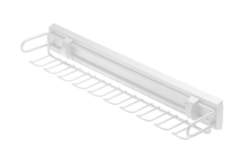 вешалка для ремней и галстуков smart (без направляющих), цвет белый (w-wkrp-bp-10) купить в https://rmkmasterium.ru/