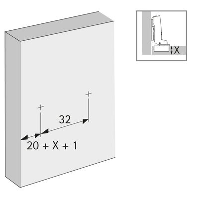 линейная монтажная планка для петли sensys/intermat, дистанция 1,5 мм с эксцентриком купить в https://rmkmasterium.ru/