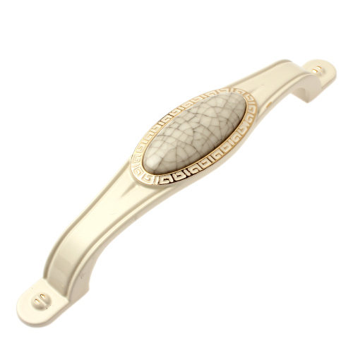 ручка скоба 13-0027-128-05 128мм. золото/белая керамика купить в https://rmkmasterium.ru/