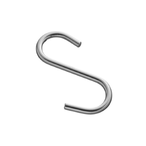 s образный крючок одинарный. хром "magost" (06001) купить в https://rmkmasterium.ru/