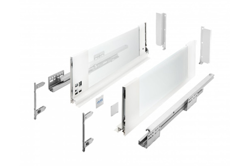 комплект ящика axis pro h-168мм l-450мм боковина стекло белый купить в https://rmkmasterium.ru/