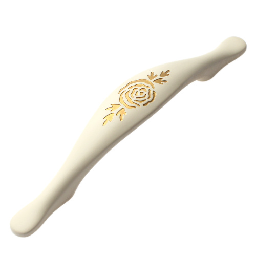 ручка скоба fs-078  96мм. золото прованс/1013 жемчужно-белый матовый (т3) купить в https://rmkmasterium.ru/