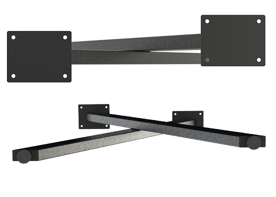 подстолье х-образное psx 710мм чёрный  купить в https://rmkmasterium.ru/