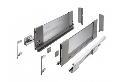 комплект ящика axis pro h-86мм l-450мм боковина стекло антрацит  купить в https://rmkmasterium.ru/