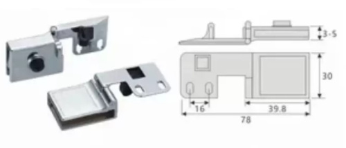 петля для стекла без сверления арт. 44-3619-000-04 (хром) купить в https://rmkmasterium.ru/