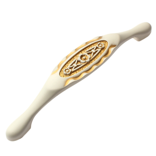 ручка скоба fs-128 128мм. золото прованс/1013 жемчужно-белый матовый (т3) купить в https://rmkmasterium.ru/