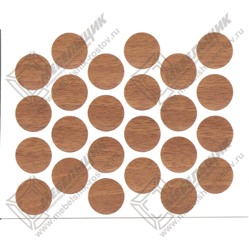 заглушки 18мм под эксцентрик самоклеющиеся, орех экко (9163) купить в https://rmkmasterium.ru/