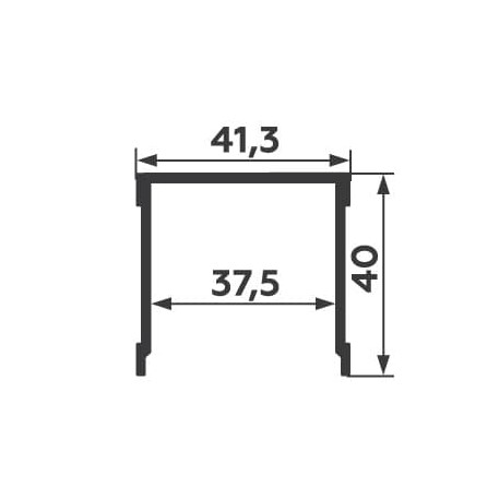направляющая верхняя одинарная серебро 5,9 м d-06 купить в https://rmkmasterium.ru/