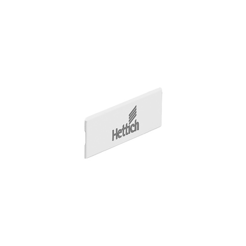 заглушка белая с логотипом hettich,  для системы innotech купить в https://rmkmasterium.ru/