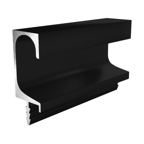 профиль-ручка врезная для кухонных баз "c" lock 5 м чёрный муар купить в https://rmkmasterium.ru/