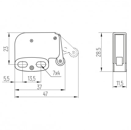 отбойник механический с защелкой bu-mec sete купить в https://rmkmasterium.ru/