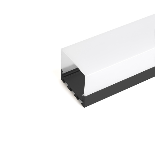 feron cab268 профиль алюминиевый накладной,42*45мм черный   (2 заглушки,4 крепежа) купить в https://rmkmasterium.ru/