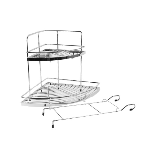 полка угловая 2-х ярусная, хром "magost" (14.01.079) купить в https://rmkmasterium.ru/