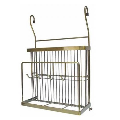 полка для ножей и досок  с крючками античная бронза 250х390х130 mx-427 купить в https://rmkmasterium.ru/