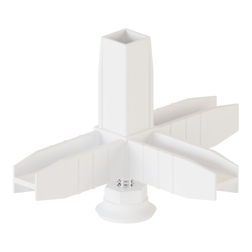 коннектор 4 с регулируемой опорой (белый) купить в https://rmkmasterium.ru/