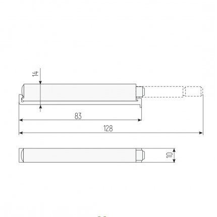 отбойник с магнитным окончанием белый пластик bu-mag-10 sete купить в https://rmkmasterium.ru/