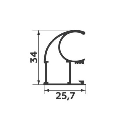 ручка асимметричная с венге 5,4 м ap-18 купить в https://rmkmasterium.ru/