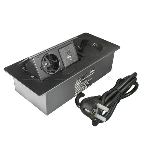 выдвижной блок розеток горизонтальный complex  черный  usb-a+usb-c 5b max 3.6a кабель купить в https://rmkmasterium.ru/