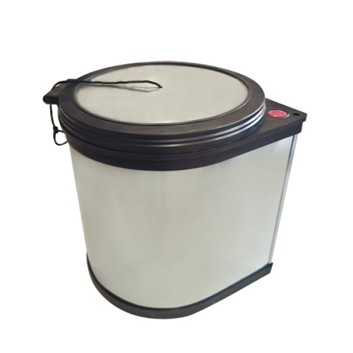 ведро для мусора на фасад металлическое хром 290х290х320 купить в https://rmkmasterium.ru/