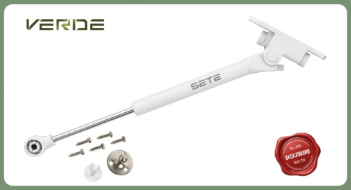 sete подъемник газовый с двойным доводчиком verde, 60n, белый, сталь, gl-verde-60n-10 (100шт/кор) купить в https://rmkmasterium.ru/