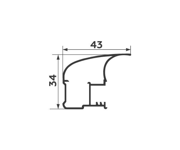 ручка асимметричная l черный муар 5,4 м купить в https://rmkmasterium.ru/